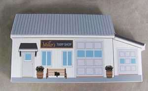 Cats Meow Village NEW Amish Millers Tarp Shop 11 414  