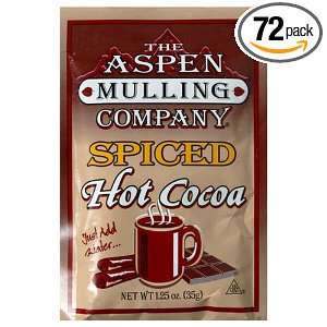 Aspen Mulling Spiced Hot Cocoa, 1.25 Ounce Single Serving Packets 