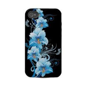  Blue Hawaiian Hibiscus Iphone 4 Tough Cases Cell Phones 