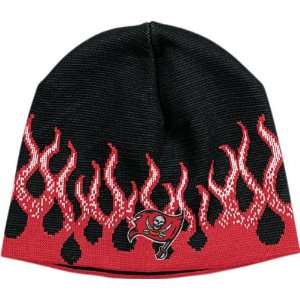  Tampa Bay Buccaneers Flame Cuffless Knit Hat: Sports 