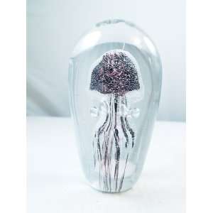 Murano Design Black & Purple Jellyfish Sculpture PW 758  