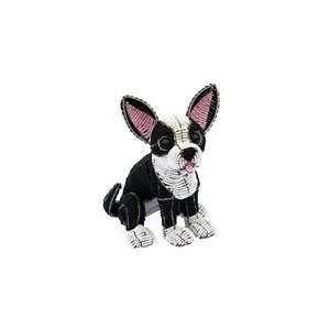 Chihuahua (black/white) Glass Beaded Dog Scultpure: Patio 