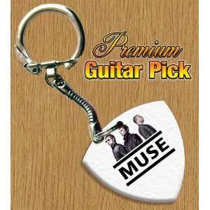  Muse Keyring Bass Guitar Pick Both Sides Printed Musical 