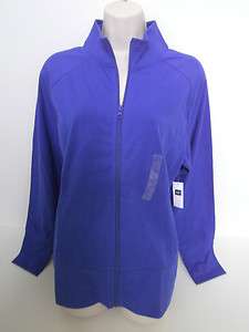 GAP WOMENS Royal Blue Logo Full Zipper Lightweight Jacket Size XL 