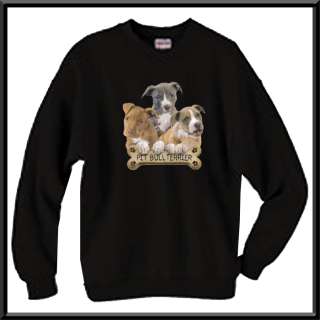 American Pit Bull Terrier Puppy Bone Hoodie Sweatshirt Jacket S,M,L,XL 
