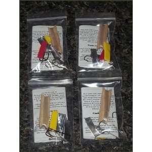  Lot of 4 Itsy Bitsy Fishing Wilderness Survival Kit Great 