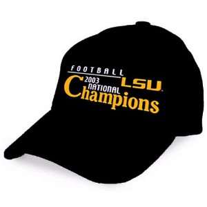   LSU Tigers 2003 National Champions Black Hat: Sports & Outdoors