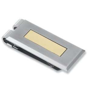 Stainless Steel 14K Gold Money Clip: Jewelry