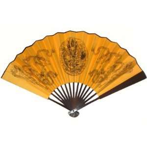  Chinese Dragon Fortune Symbol Folding Fan Kitchen 