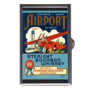  AIRPORT STRAIGHT BOURBON WHISKEY Coin, Mint or Pill Box 