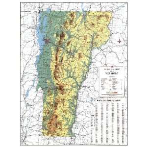  Universal Map 762541180 Vermont Wall Map Railed: Office 