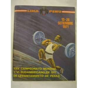  & VI South American Weightlifting Championships Sep. 1971 Lima Peru 