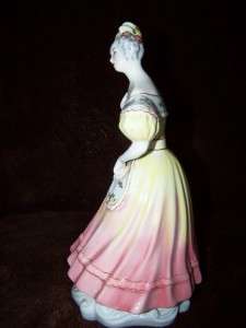 Vintage GOLDSCHEIDER Victorian Woman Figurine~Heavily Hallmarked~As Is 