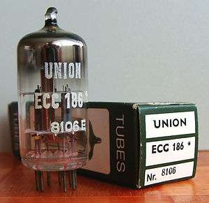   balanced RFT ECC186 (7316) audio tube, NIB, branded “UNION”  