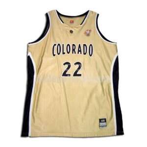 Gold No. 22 Game Used Colorado Nike Basketball Jersey  