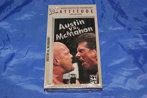   Austin vs. McMahon   The Whole True Story Attitude Collection NEW VHS