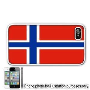  Norway Norwegian Flag Apple Iphone 4 4s Case Cover White 