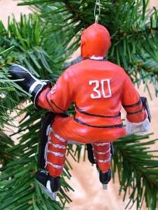 Ice Hockey Goalie Player Equipment Christmas Ornament  