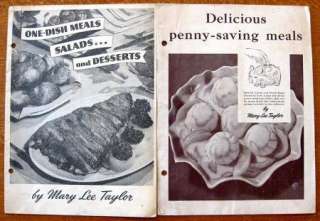 MARY LEE TAYLOR Vintage Booklets Summertime Recipes  