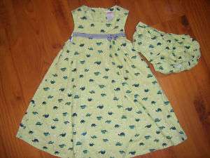 Gymboree Turtle Dress Twirl Prep Club Green Sz 2T  