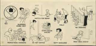 This is the original Sunday comic strip art for The Family Circus 