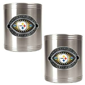  Pittsburgh Steelers NFL Super Bowl 43 2pc Stainless Steel 