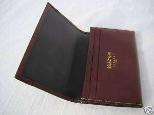 GOLDPFEIL NEW BURGUNDY LEATHER BUSINESS CARD WALLET  