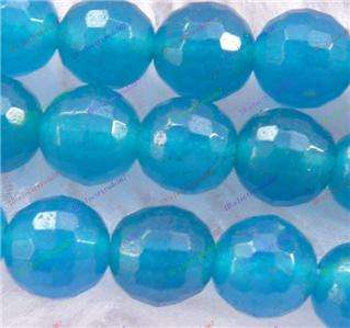 6mm Faceted American Blue Topaz Round Beads Gems 15  