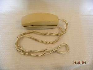  Electric Rotary Beige Trimline Tabletop Phone & Extra Long Cord  
