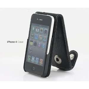  For Apple iPhone 4 Yoobao Black Fitted Genuine Leather 