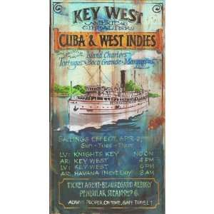  Customizable Key West Island Charters Vintage Style Wooden 