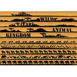  Safari Animal Ribbon Sticker Arts, Crafts & Sewing