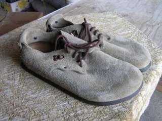 BIRKENSTOCK ALABAMA Suede Oxford Mens Shoes TAUPE 44R  