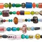 6212CX Glass Bead Mix, Vintage Style Lampwork, Small to Large, 50 inch 