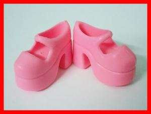 NEW BLYTHE BARBIE DOLL MARY JANE SHOES SOFT PINK  