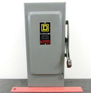 SQUARE D H361 HEAVY DUTY SAFETY SWITCH FUSSABLE DISCONNECT 30 AMP 600 