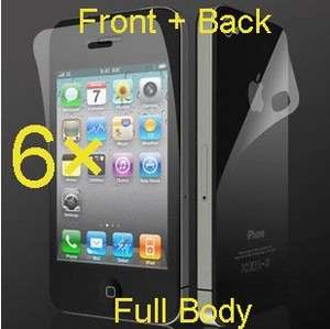Front+Back Screen Protector FULL BODY for iPhone 4 4G  