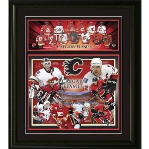  Frameworth Calgary Flames Framed Team Collage: Sports 