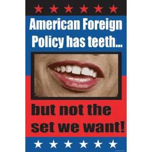    American Foreign Policy 12x18 Giclee on canvas