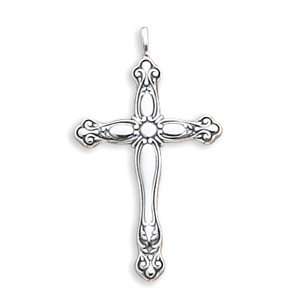   Silver 2 Inch Antique Cross Pendant: West Coast Jewelry: Jewelry