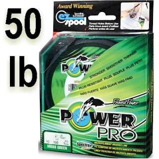 PowerPro Braided Line ~ Moss Green ~ 50 lb test ~ 150 yard spool