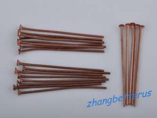 600 Pcs Antique Copper Metal Head Pins Needles Jewelry Findings 20mm 
