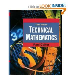  Technical Mathematics (9780138988838) Paul Calter Books