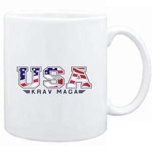 Mug White  USA Krav Maga / FLAG CLIP   ARMY  Sports 
