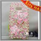 bling crystal pink camellia flower white pearl case cov $ 33 59 free 