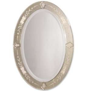  donna antique oval wall mirror