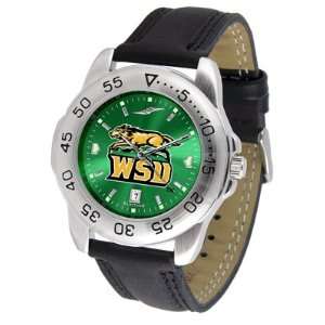   Wright State Raiders Leather Anochrome Sports Watch