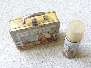Vintage 1953 Roy Rogers and Dale Evans Lunch Box with thermos Original 