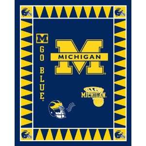  College University of Michigan Wolverines Helmets Hoop 