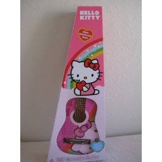 Hello Kitty 30 Acoustic Guitar Pink with Hello Kitty Sign New